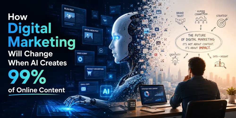 How Digital Marketing Will Change When AI Creates 99% of Online Content