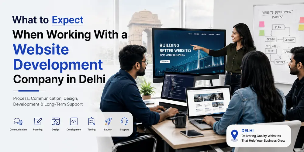 What to Expect When Working With a Website Development Company in Delhi