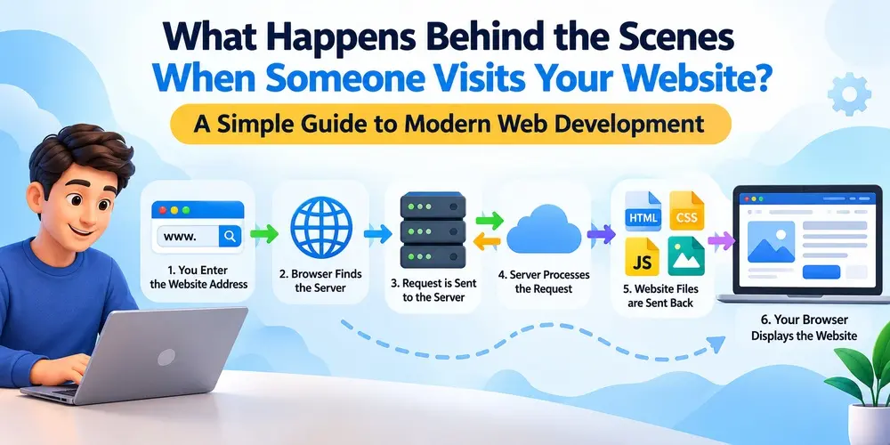 What Happens Behind the Scenes When Someone Visits Your Website? A Simple Guide to Modern Web Development