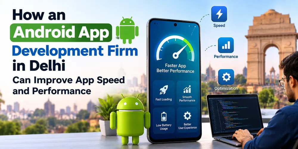 How an Android App Development Firm in Delhi Can Improve App Speed and Performance
